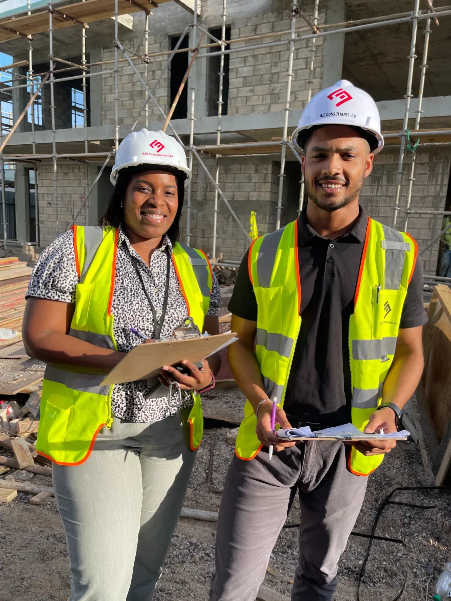 SJE professionals carrying out a site inspection